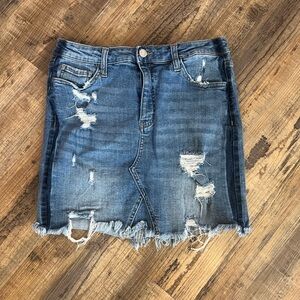 VERVET BY FLYING MONKEY Blue Mini Pencil Skirt Casual